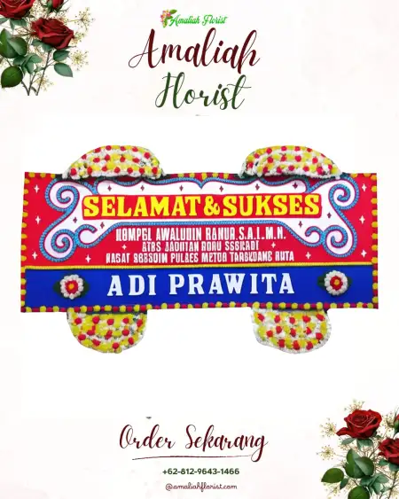 Papan Bunga Ucapan Selamat Nampu